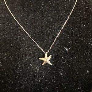 Tiffany & Co. Elsa Peretti Sterling Silver Starfish Necklace